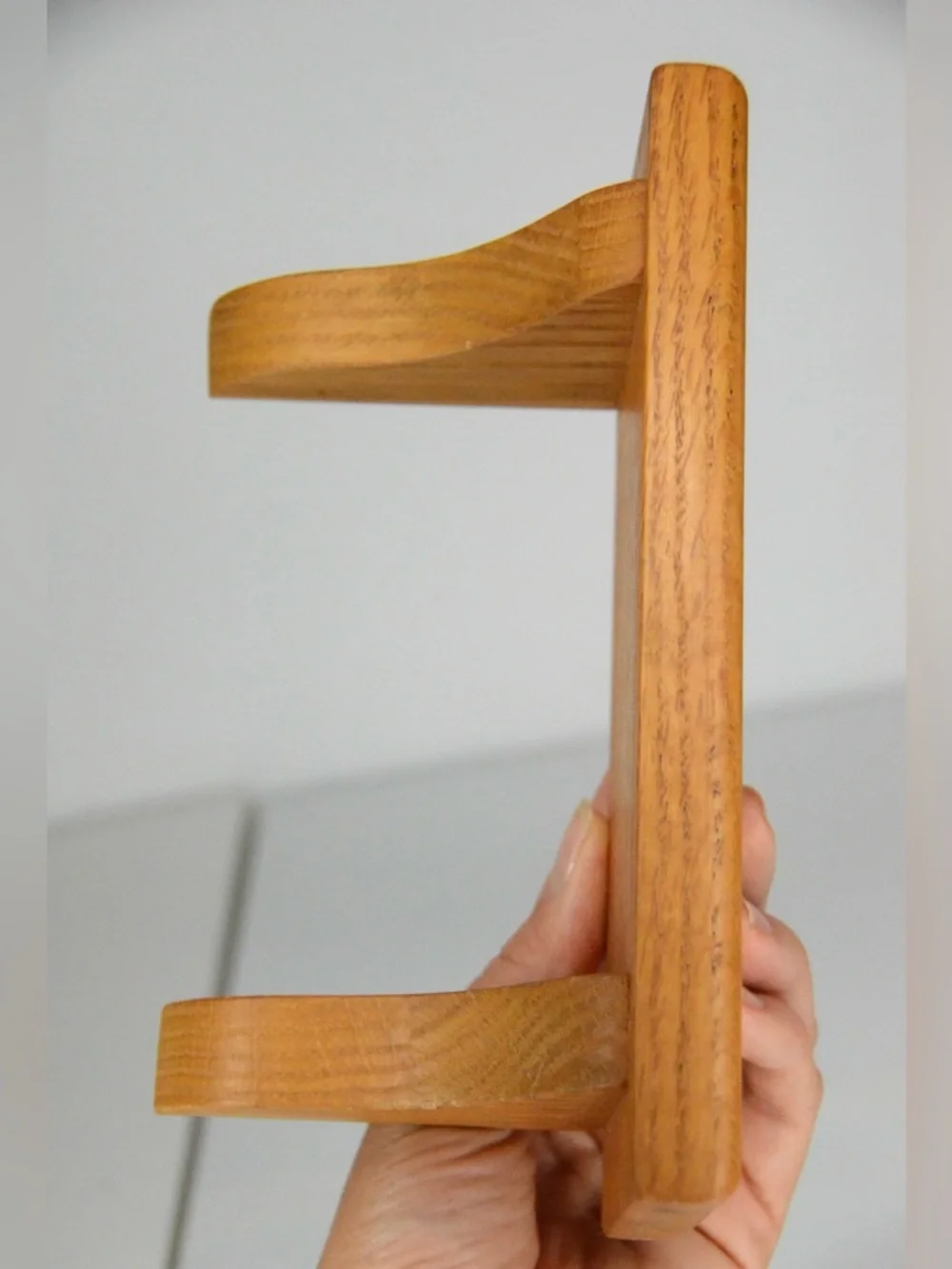 Vintage Orange Tone Mini Wood Wall Mounted Display Shelves